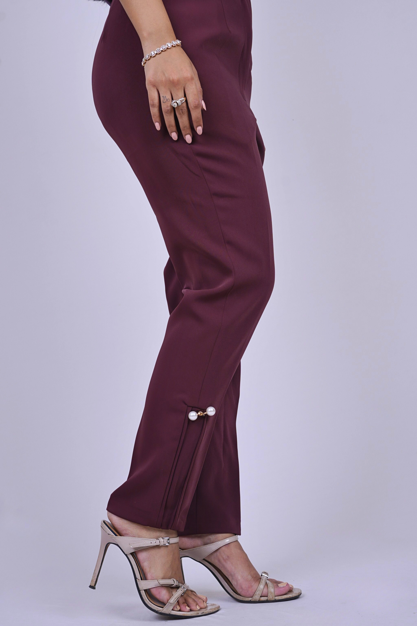 Cheery red formal-pant