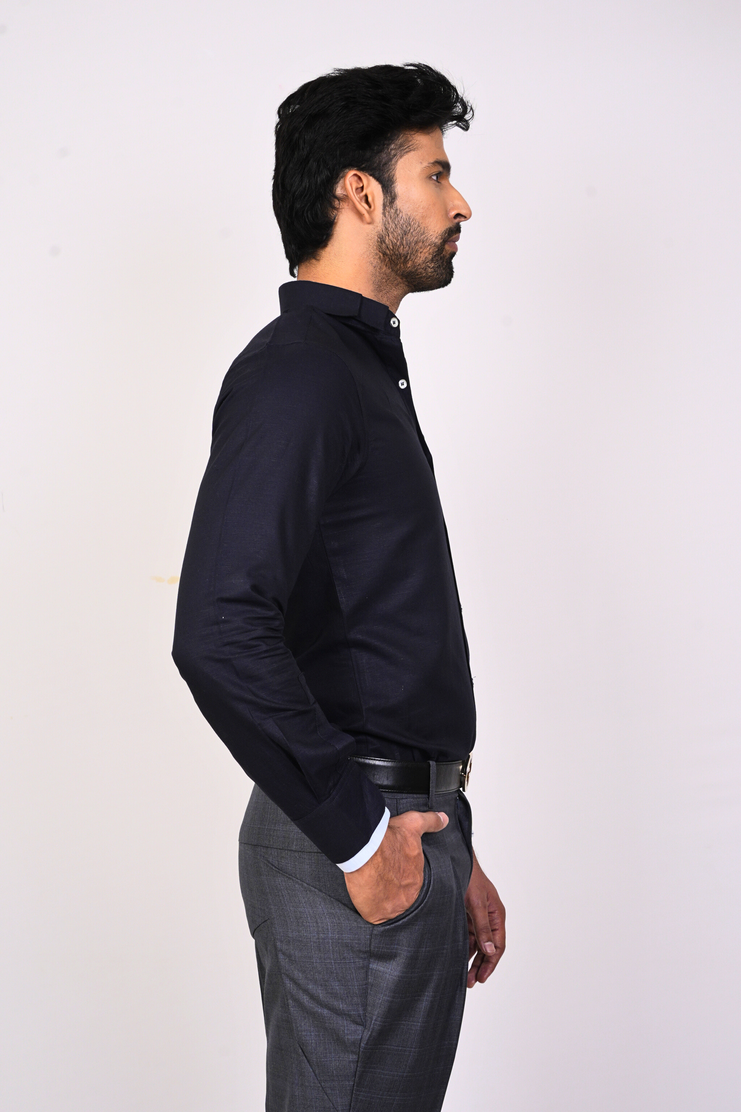Navy Blue Shirt-Men
