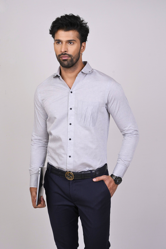 Grey Shirt Men