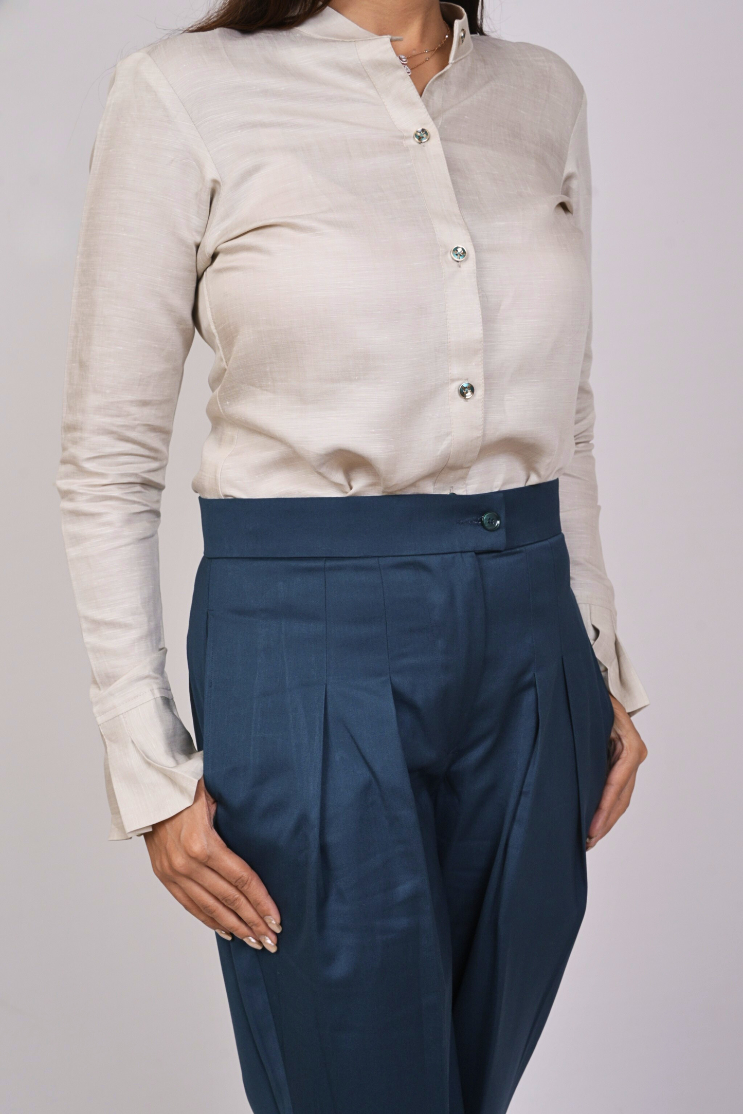 Cream-shirt for Womens