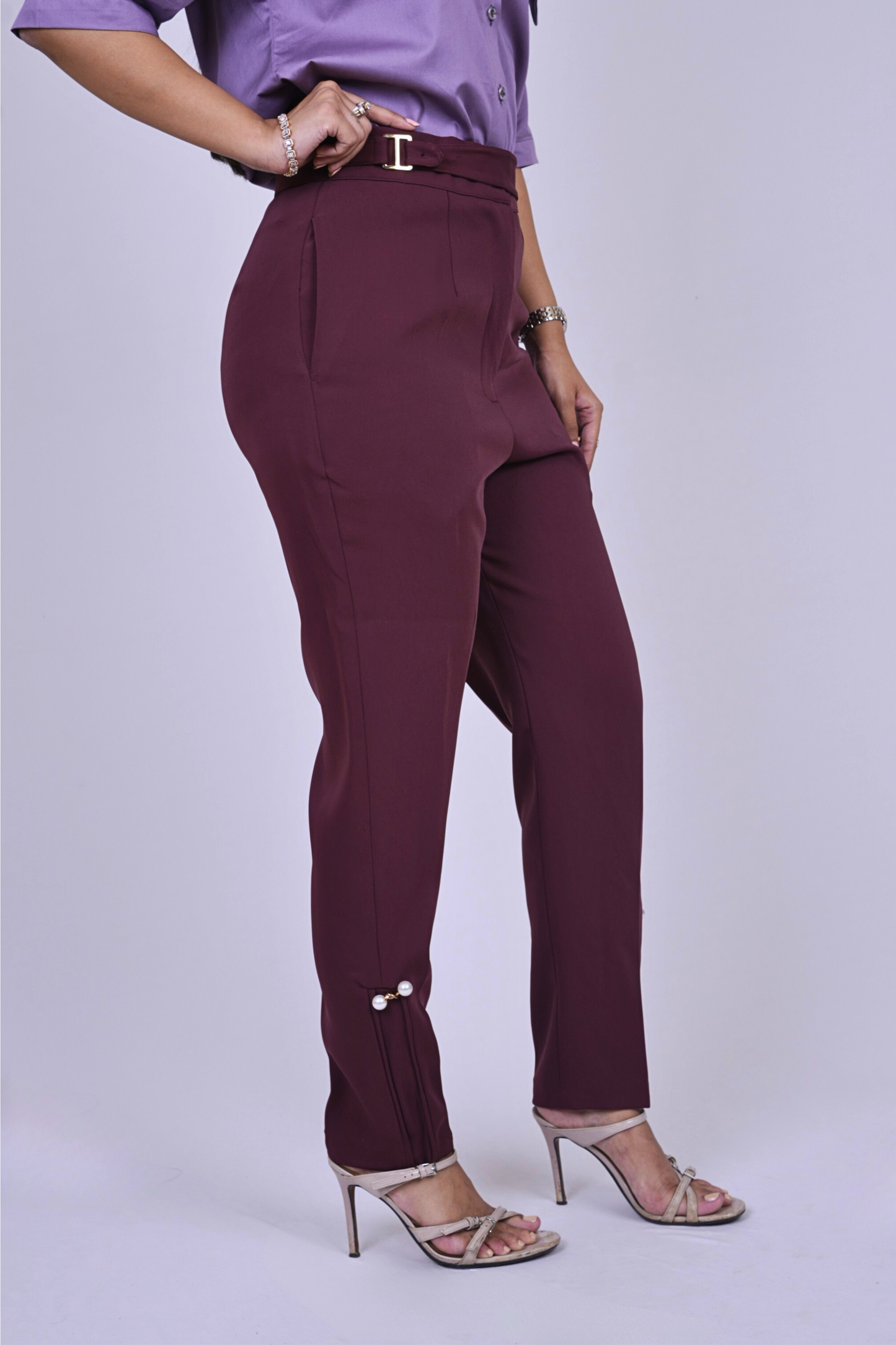 Cheery red formal-pant