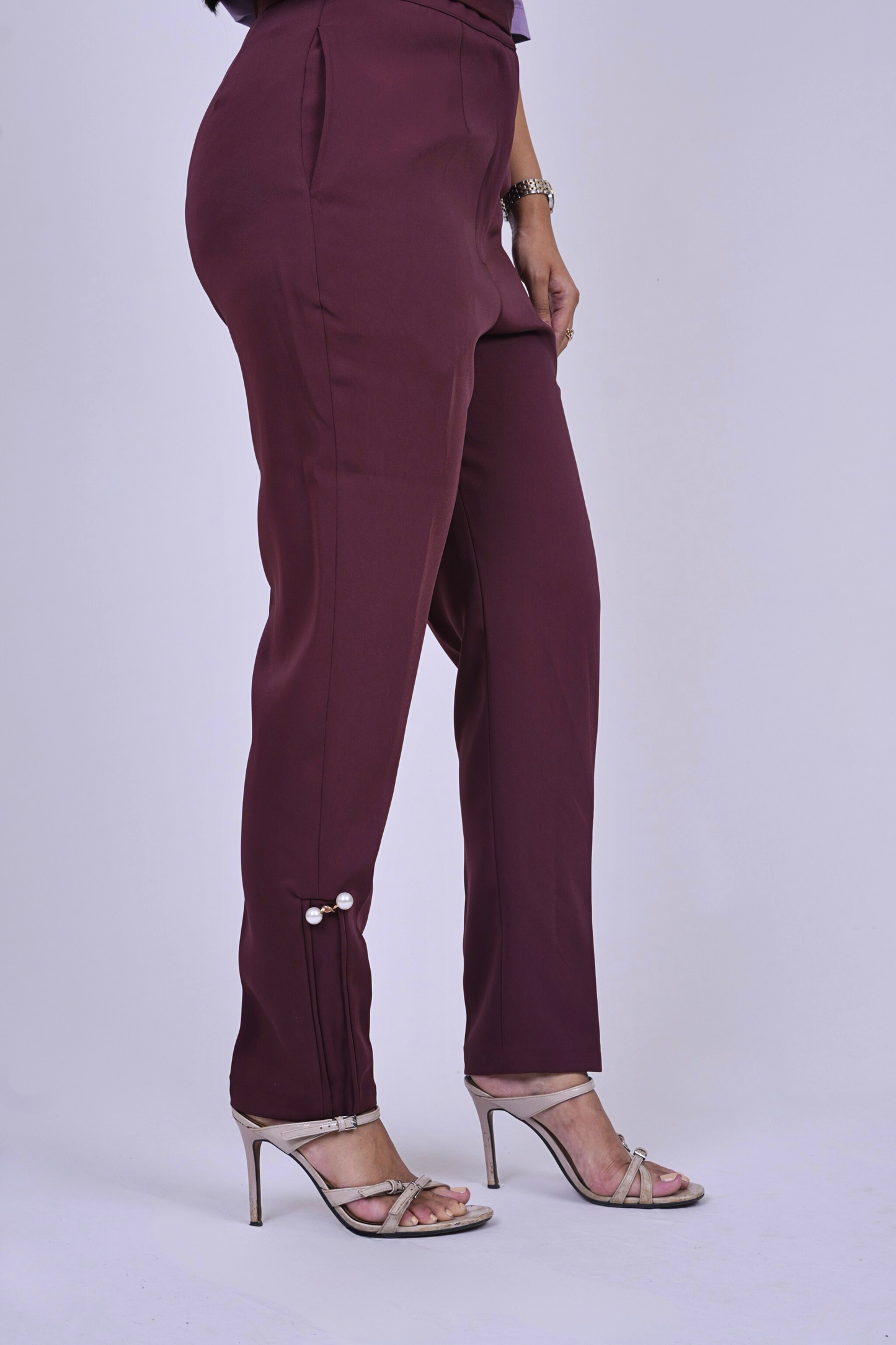 Cheery red formal-pant