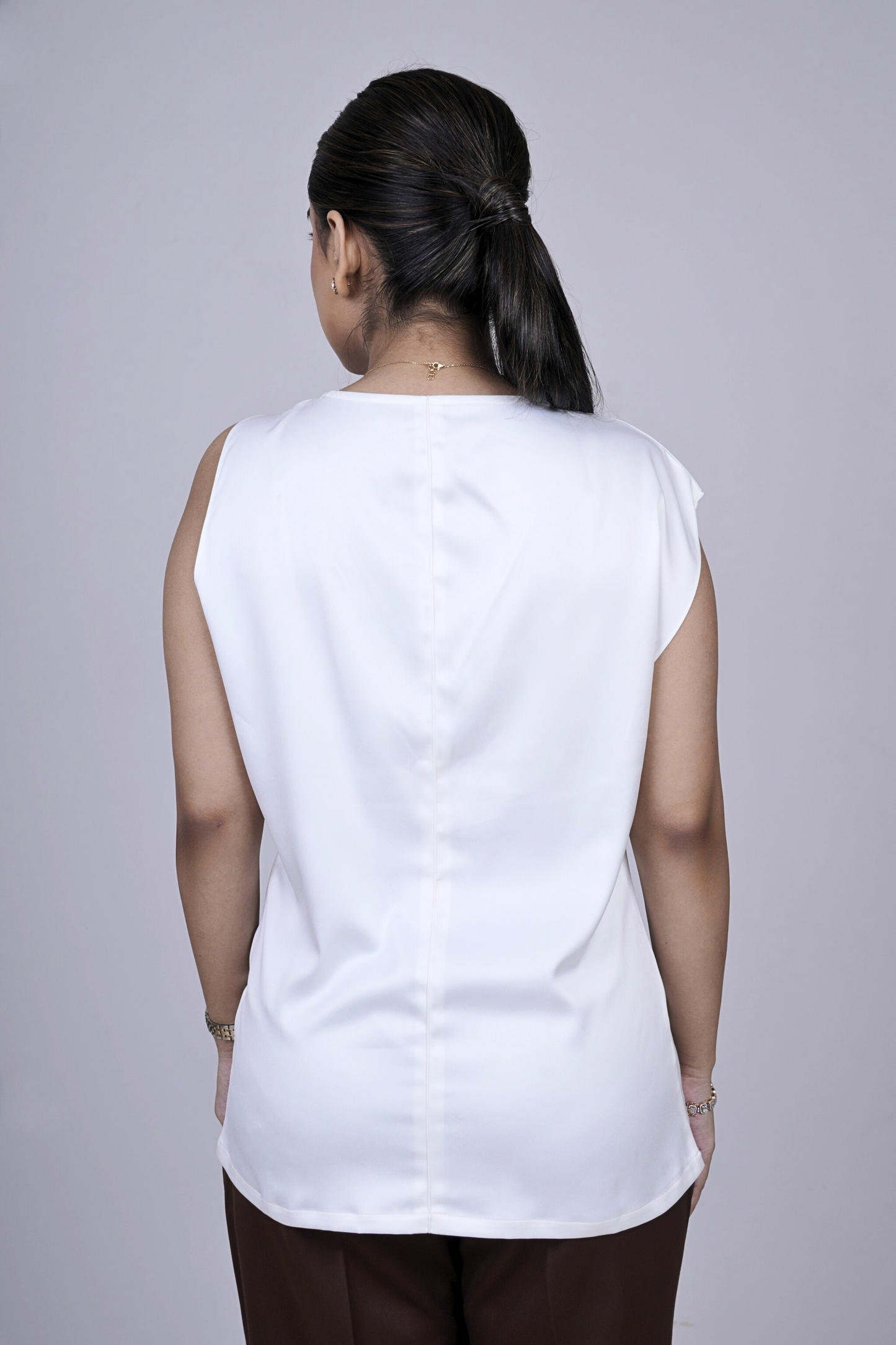 Elegance white Top-Women