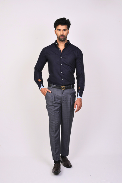 Navy Blue Shirt-Men