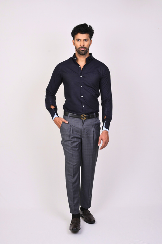 Navy Blue Shirt-Men