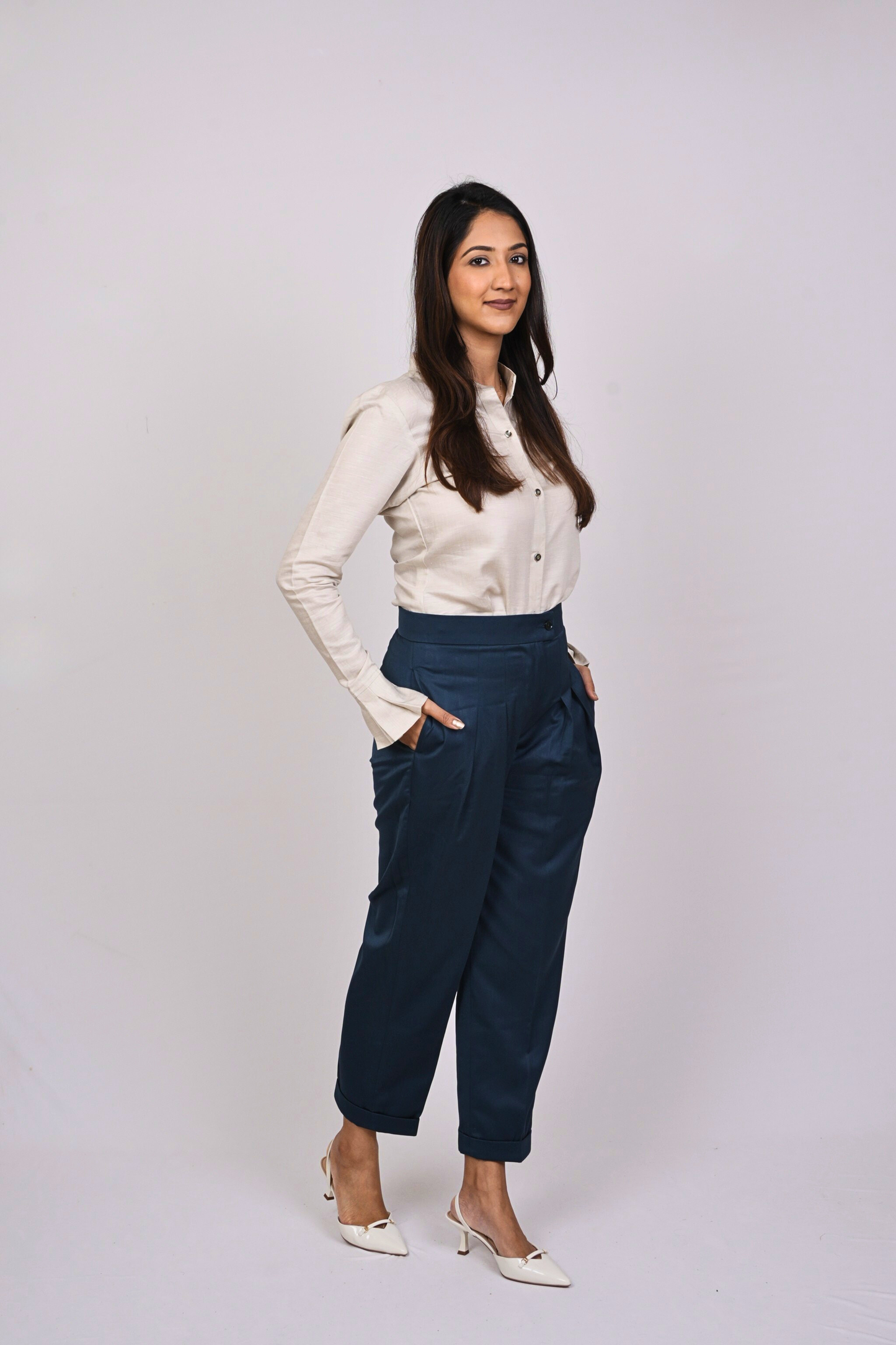 Cream Shirt-Women